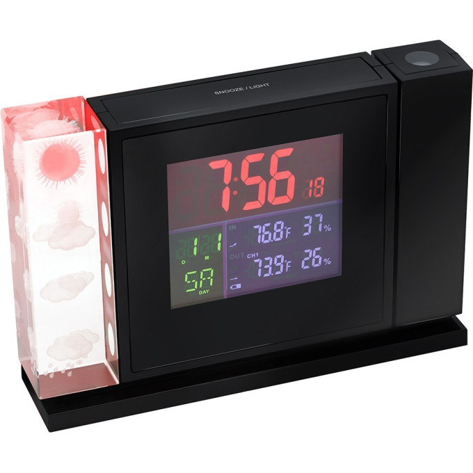 Часы BRESSER MyTime Crystal P с цветным дисплеем и проектором