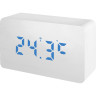 Часы BRESSER MyTime W Color LED Blue, белые