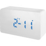 Часы BRESSER MyTime W Color LED Blue, белые