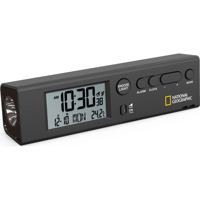 Часы BRESSER National Geographic World Time с термометром и фонариком