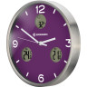 Часы настенные BRESSER MyTime io NX Thermo/Hygro, 30 см, фиолетовые