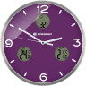 Часы настенные BRESSER MyTime io NX Thermo/Hygro, 30 см, фиолетовые