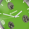 Часы настенные BRESSER MyTime io NX Thermo/Hygro, 30 см, зеленые