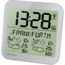 Часы настенные BRESSER MyTime Meteotime LCD, серебристые