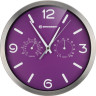 Часы настенные BRESSER MyTime ND DCF Thermo/Hygro, 25 см, фиолетовые