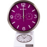 Часы настенные BRESSER MyTime ND DCF Thermo/Hygro, 25 см, фиолетовые