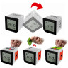 Часы настольные BRESSER FlipMe Alarm Clock, серебристые