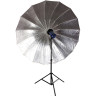 Фотозонт BRESSER SM-09 Jumbo 180 см, черно-серебристый