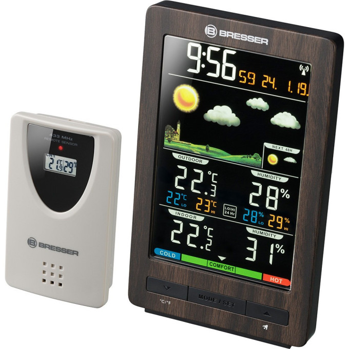 Метеостанция BRESSER ClimaTemp WS с цветным дисплеем