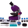 Микроскоп BRESSER Junior 40x-640x, фиолетовый